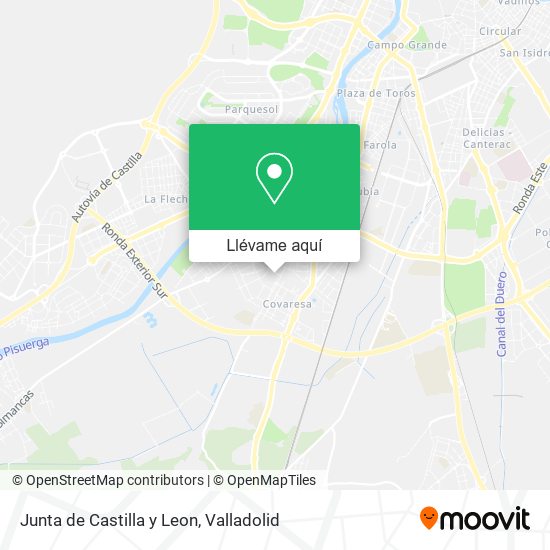 Mapa Junta de Castilla y Leon
