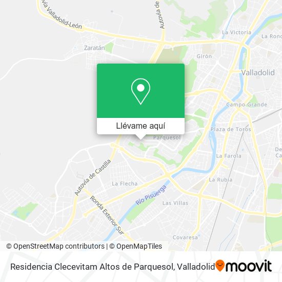 Mapa Residencia Clecevitam Altos de Parquesol