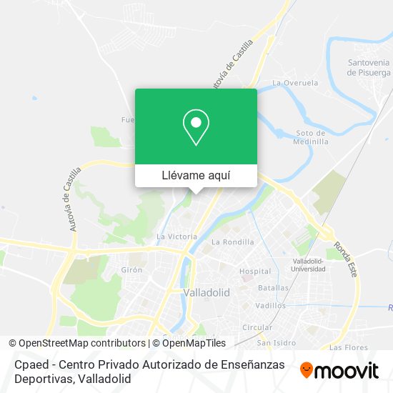 Mapa Cpaed - Centro Privado Autorizado de Enseñanzas Deportivas