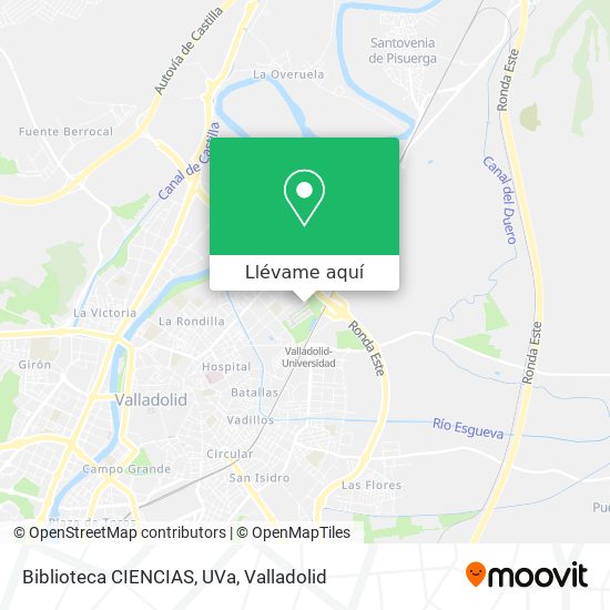 Mapa Biblioteca CIENCIAS, UVa