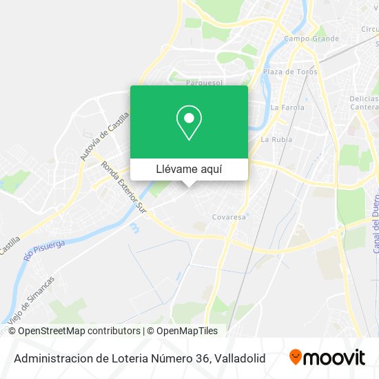 Mapa Administracion de Loteria Número 36