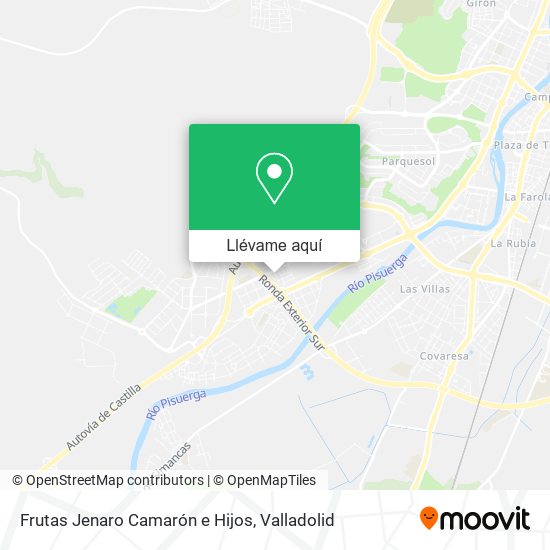 Mapa Frutas Jenaro Camarón e Hijos