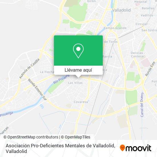 Mapa Asociación Pro-Deficientes Mentales de Valladolid