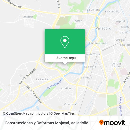 Mapa Construcciones y Reformas Mojaval