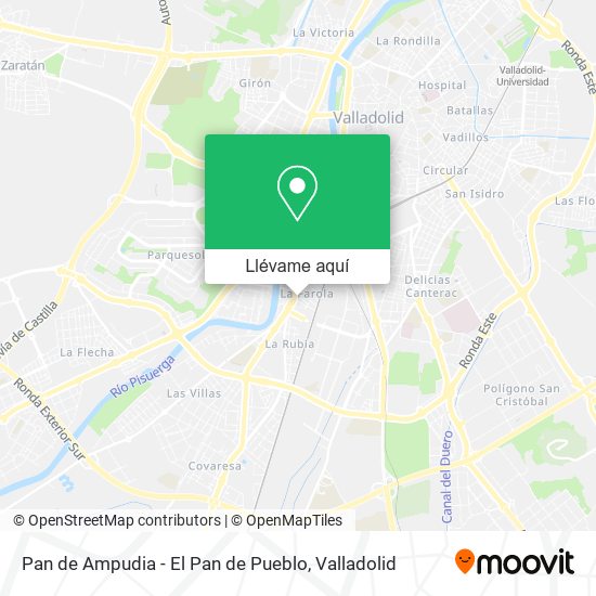 Mapa Pan de Ampudia - El Pan de Pueblo