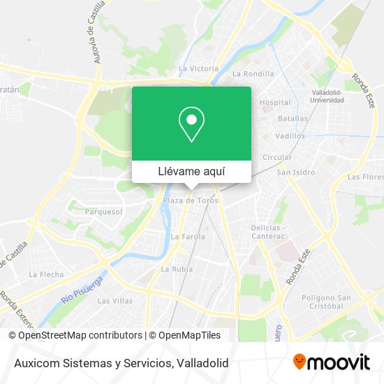 Mapa Auxicom Sistemas y Servicios