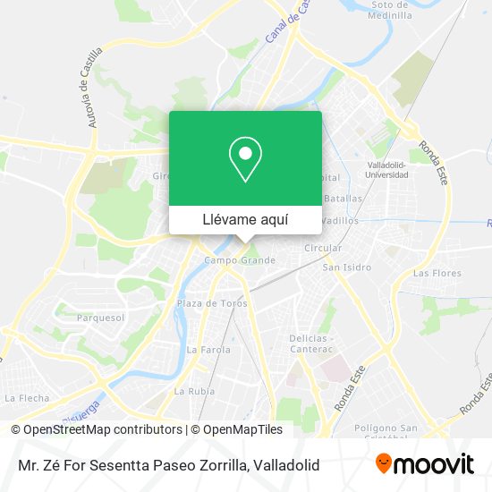 Mapa Mr. Zé For Sesentta Paseo Zorrilla