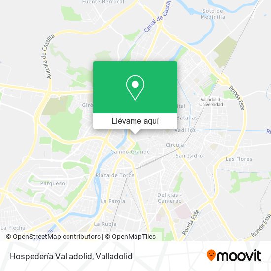 Mapa Hospedería Valladolid