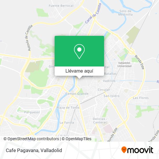 Mapa Cafe Pagavana