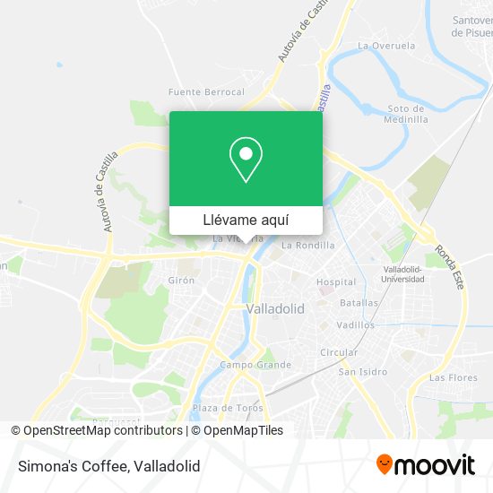 Mapa Simona's Coffee