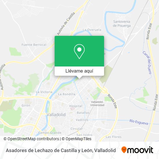 Mapa Asadores de Lechazo de Castilla y León
