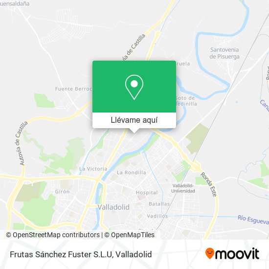 Mapa Frutas Sánchez Fuster S.L.U