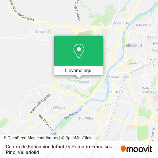 Mapa Centro de Educación Infantil y Primario Francisco Pino