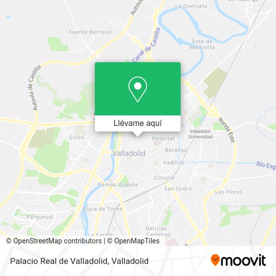 Mapa Palacio Real de Valladolid