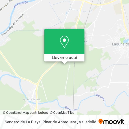 Mapa Sendero de La Playa. Pinar de Antequera.
