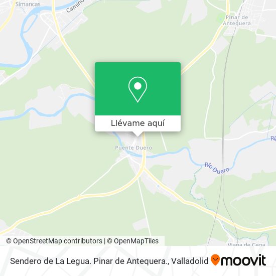 Mapa Sendero de La Legua. Pinar de Antequera.