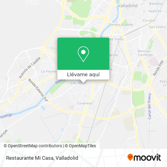 Mapa Restaurante Mi Casa
