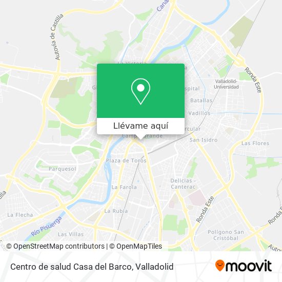 Mapa Centro de salud Casa del Barco
