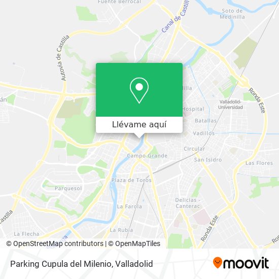 Mapa Parking Cupula del Milenio
