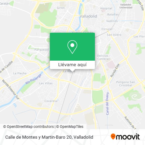 Mapa Calle de Montes y Martín-Baro 20