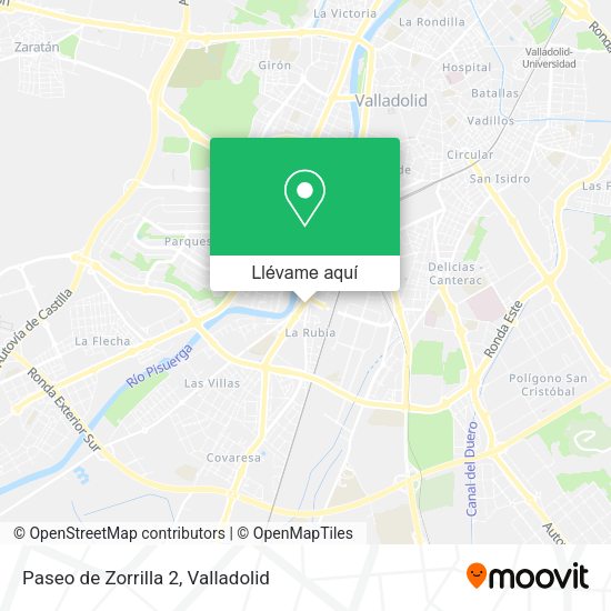 Mapa Paseo de Zorrilla 2