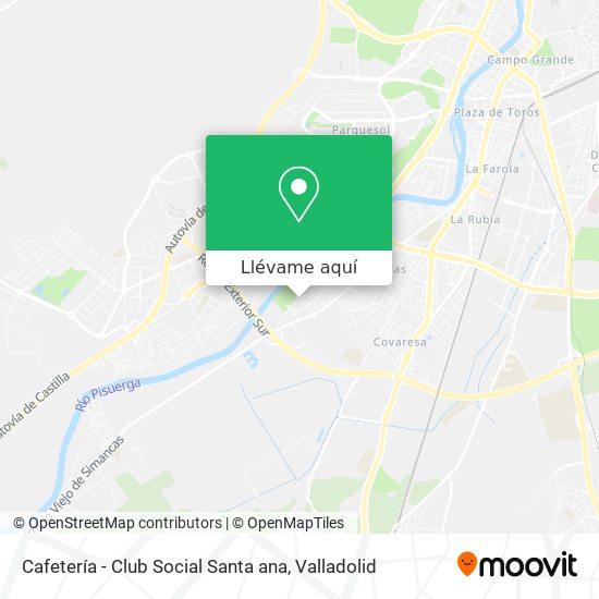 Mapa Cafetería - Club Social Santa ana