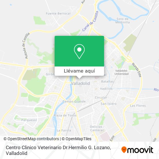 Mapa Centro Clinico Veterinario Dr.Hermilio G. Lozano