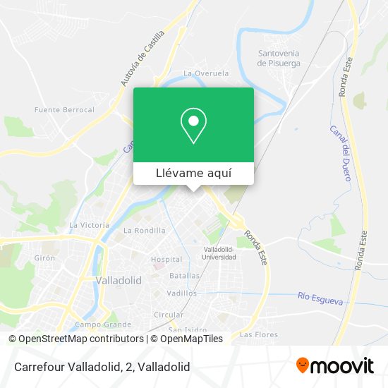 Mapa Carrefour Valladolid, 2