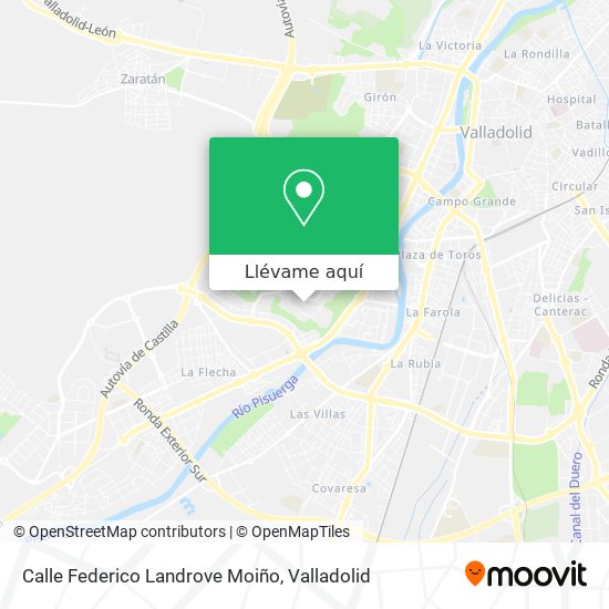 Mapa Calle Federico Landrove Moiño