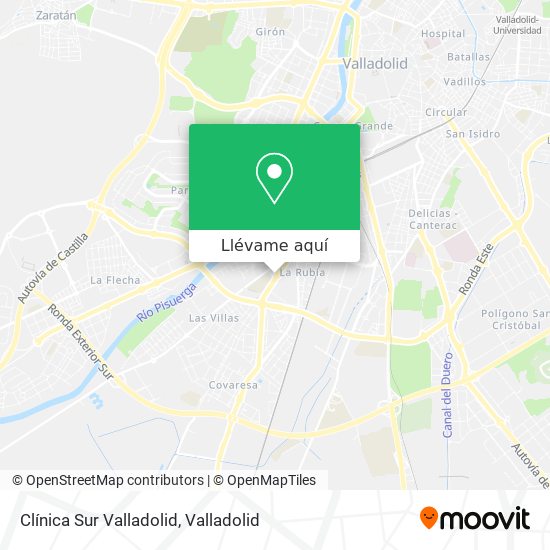 Mapa Clínica Sur Valladolid