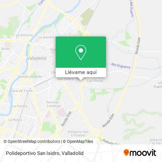Mapa Polideportivo San Isidro
