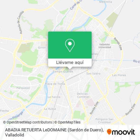 Mapa ABADIA RETUERTA LeDOMAINE (Sardón de Duero)