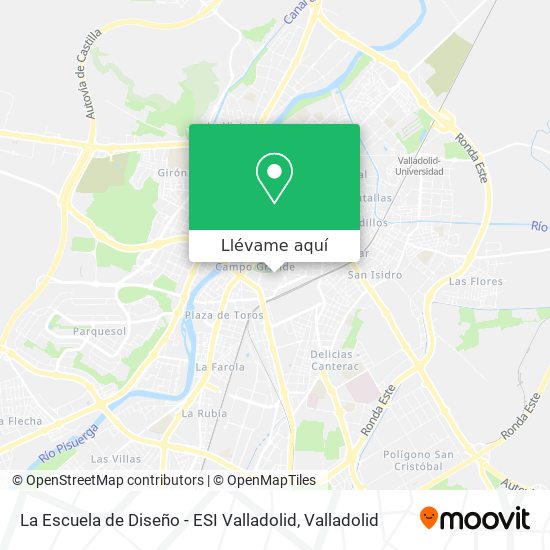 Mapa La Escuela de Diseño - ESI Valladolid