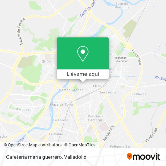 Mapa Cafeteria maria guerrero
