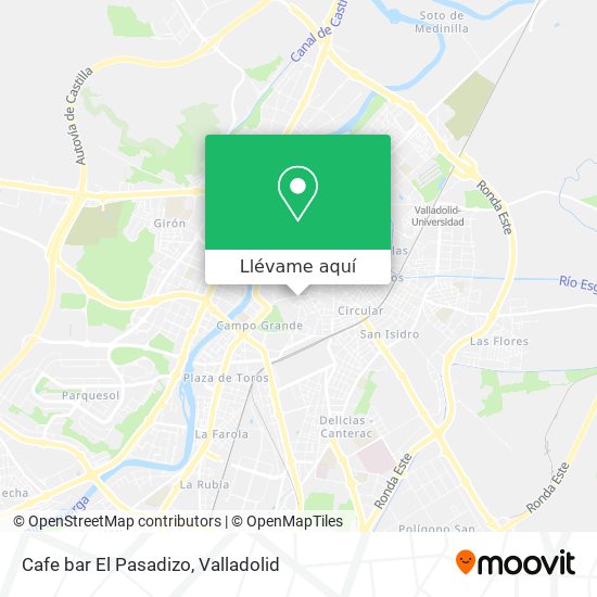 Mapa Cafe bar El Pasadizo