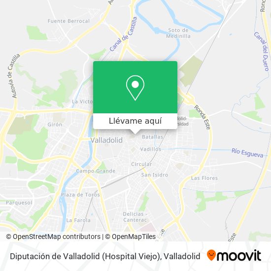 Mapa Diputación de Valladolid (Hospital Viejo)