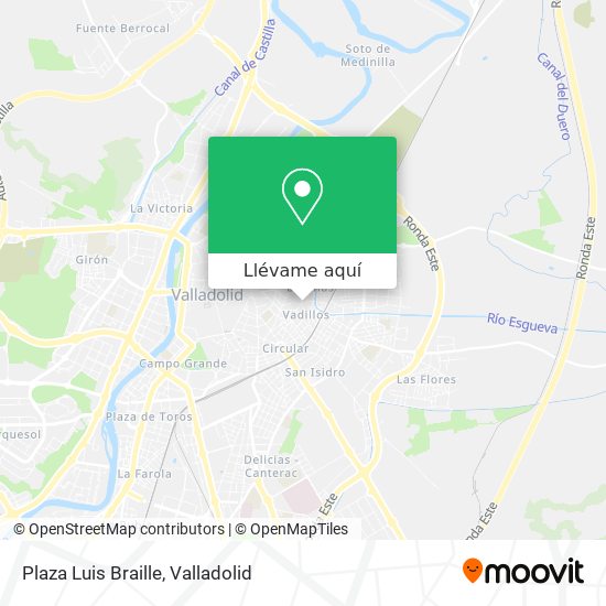 Mapa Plaza Luis Braille