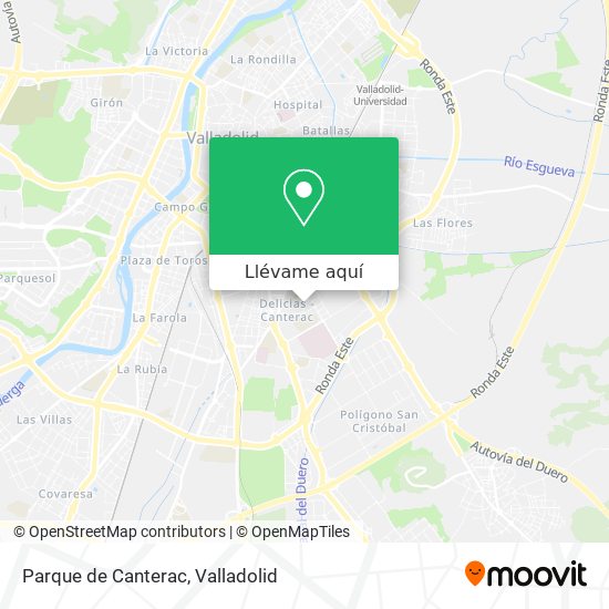 Mapa Parque de Canterac