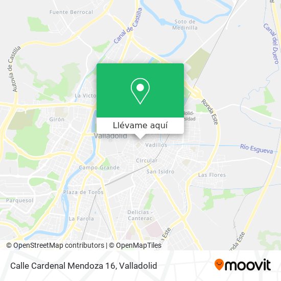 Mapa Calle Cardenal Mendoza 16