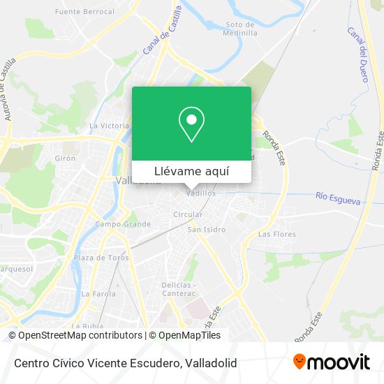 Mapa Centro Cívico Vicente Escudero