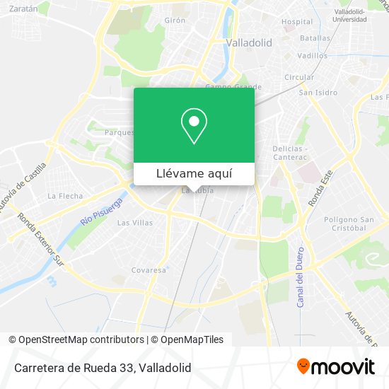 Mapa Carretera de Rueda 33