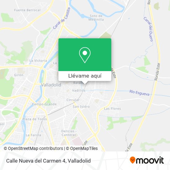 Mapa Calle Nueva del Carmen 4