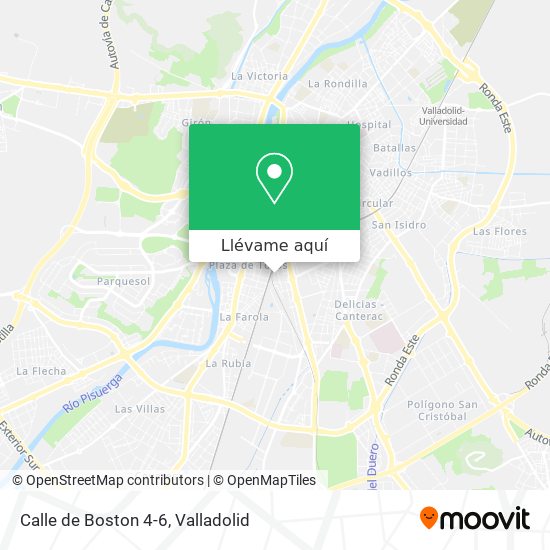Mapa Calle de Boston 4-6