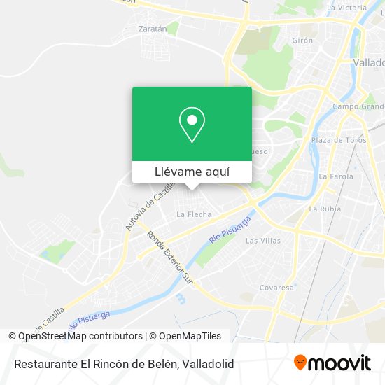 Mapa Restaurante El Rincón de Belén