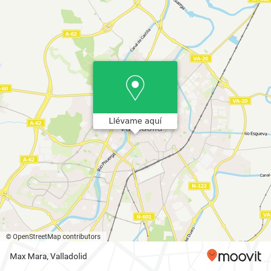 Mapa Max Mara, Calle Héroes de Alcántara 47001 Valladolid