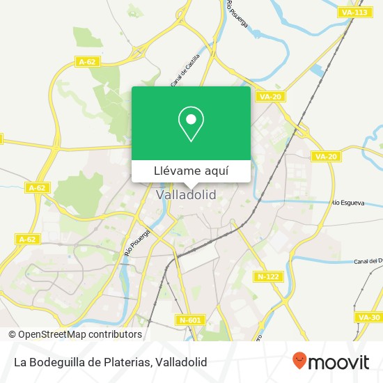 Mapa La Bodeguilla de Platerias, Calle Platerías, 3 47003 Plaza Mayor Valladolid