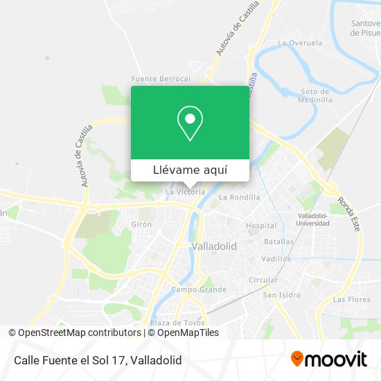Mapa Calle Fuente el Sol 17