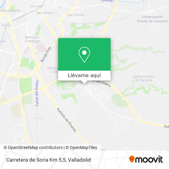 Mapa Carretera de Soria Km 5,5