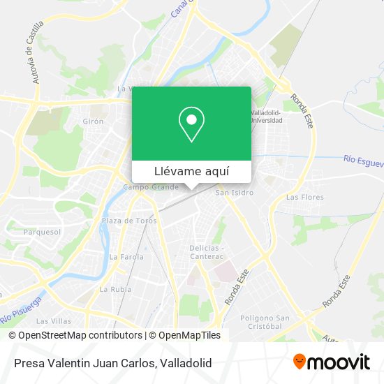 Mapa Presa Valentin Juan Carlos