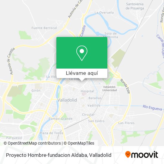 Mapa Proyecto Hombre-fundacion Aldaba